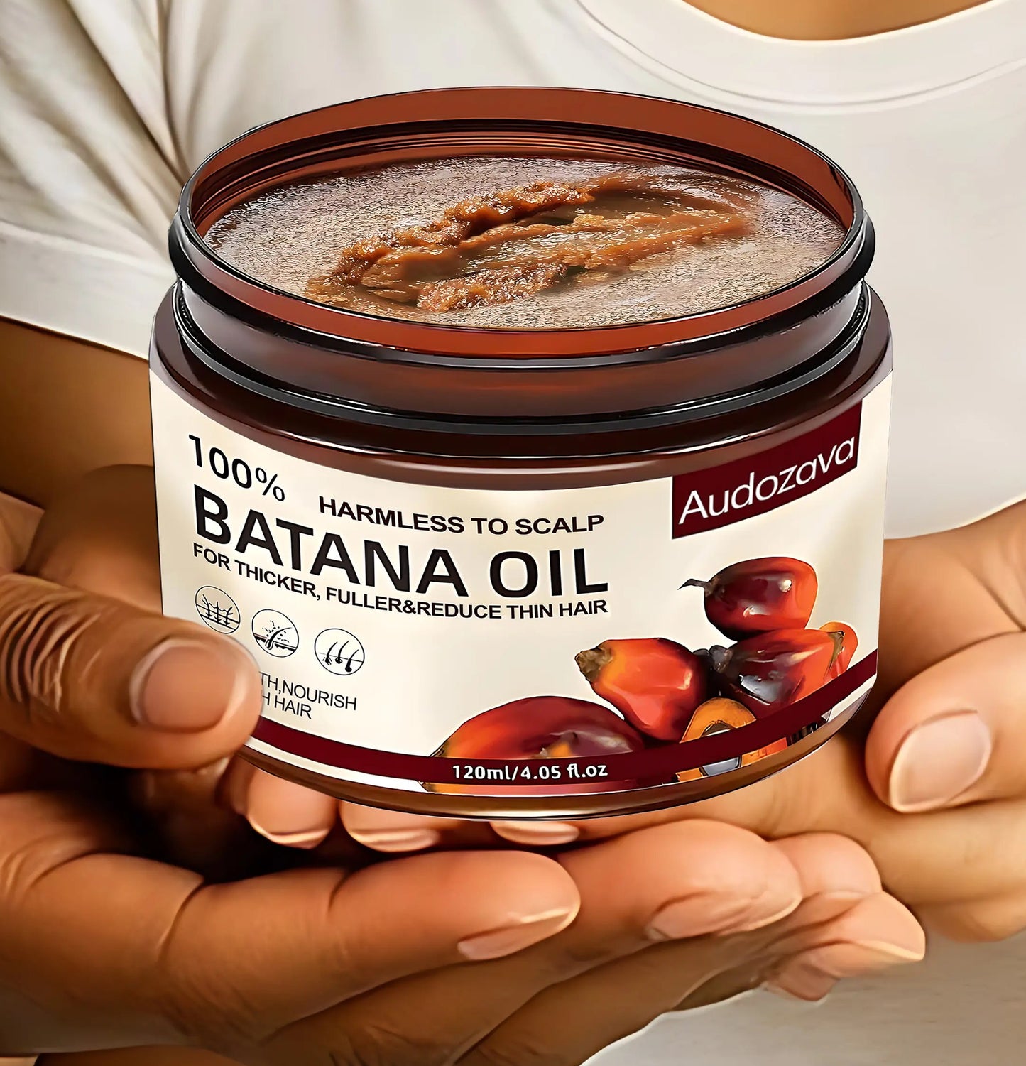 120Ml Raw Batana Oil for Hair Growth - Organic Unrefined Batana Oil for Nourishing and Supporting Healthy Hair and Scalp